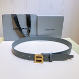 B*alenciaga Belts Top Quality 30MM