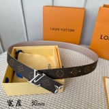 L*ouis V*uitton Belts Top Quality 30MM