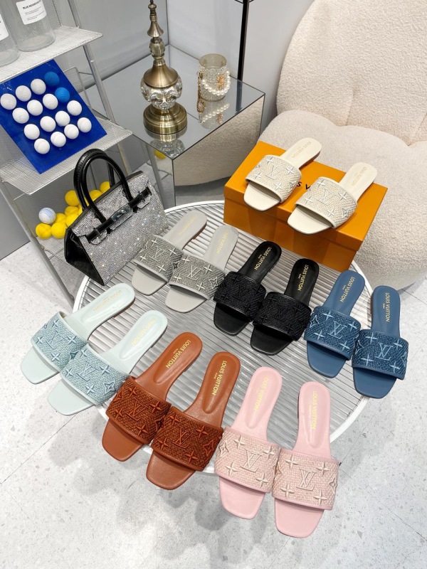 Women L*ouis V*uitton Top Slippers