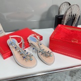 Women R*ᴇɴᴇ C*ᴀᴏᴠɪʟʟᴀ Top Sandals