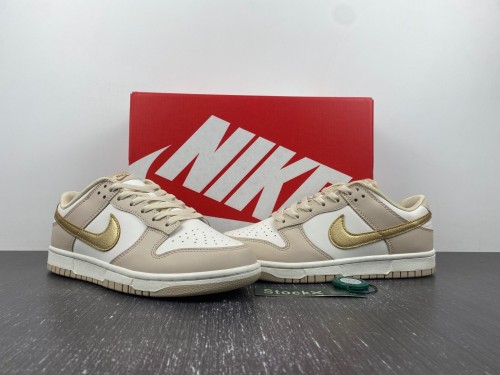 N*ike Dunk Low Gold Swoosh DX5930-001