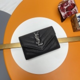 Y*SL Wallets Top Quality 13*9*3CM
