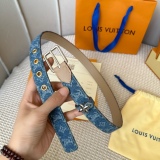 L*ouis V*uitton Belts Top Quality 25MM
