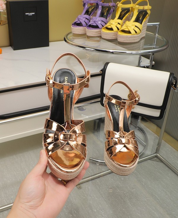 Women Y*SL Top Sandals 14CM