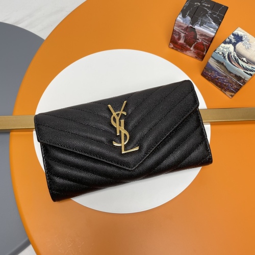 Y*SL Wallets Top Quality 19*11*3CM
