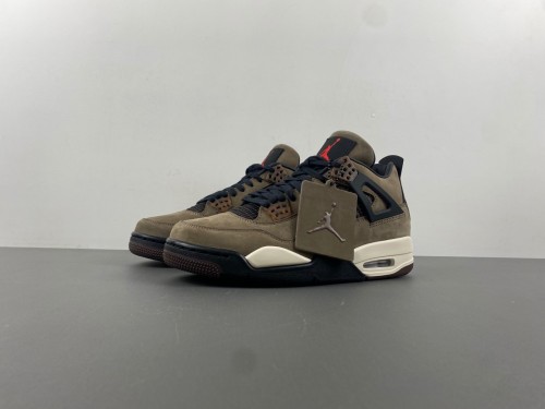updated Batch T*ravis S*cott x Air Jordan 4 Retro Brown AJ4-882335