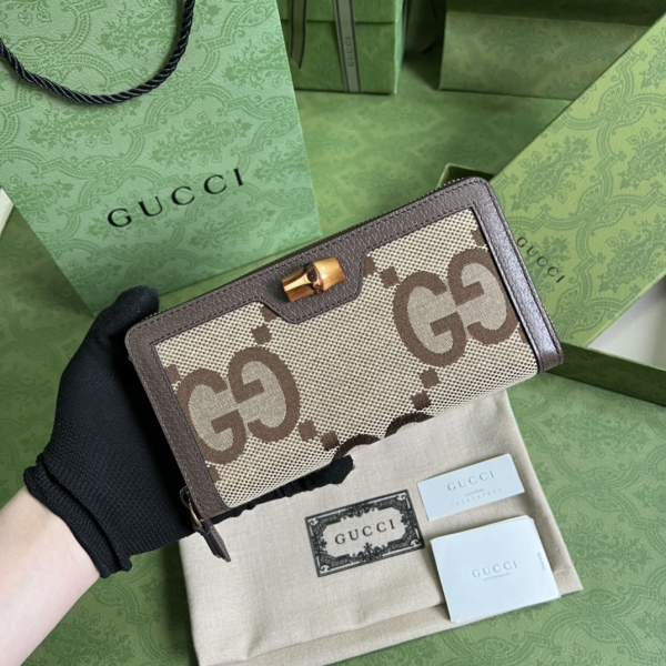 G*ucci Wallets Top Quality 19*10*3CM