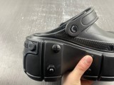 Men Women C*rocs x Ba*lenciaga Hardcrocs Slide 'Nero Silver' 687397‑W1S8N‑1010