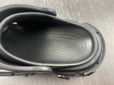 Men Women C*rocs x Ba*lenciaga Hardcrocs Slide 'Nero Silver' 687397‑W1S8N‑1010