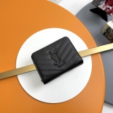 Y*SL Wallets Top Quality 12*10*3CM
