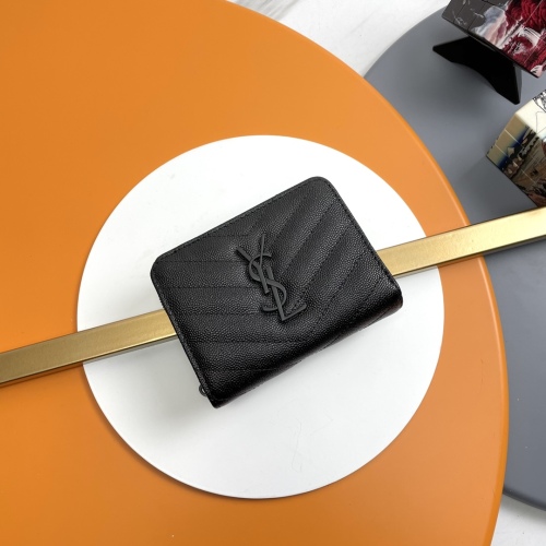 Y*SL Wallets Top Quality 12*10*3CM