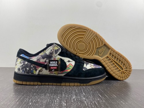 Dunk SB Supreme × N*ike Dunk Low “Rammellzee” FD8778-001