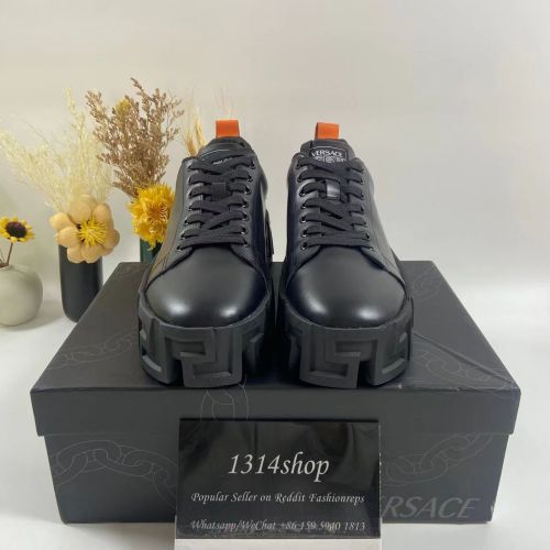 Men Women V*ersace Top Sneakers