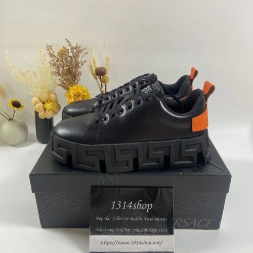 Men Women V*ersace Top Sneakers