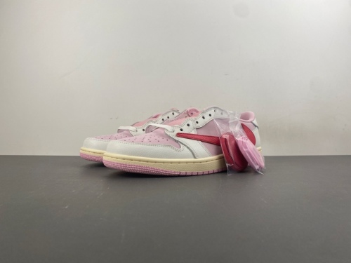 t A版 T*ravis S*cott × AJ1 Low Shy Pink IQ7604-101