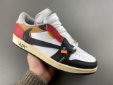 21版 T*ravis S*cott x OFF-WHITE x J*ordan 1 Low XZ6868-005