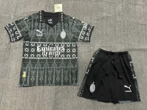 AC Milan Fourth Kids Jersey 23/24-DARK VERSION