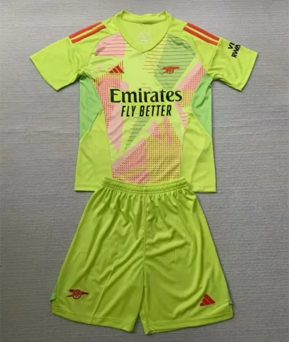 AArsenal Green Goalkeeper Kids Jersey 24/25