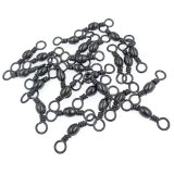 Fishing Barrel Swivels Rolling Ball Bearing Fishing Swivel with Solid Ring Fishing Tackle Hook Line Connector Copper with Stainless Steel