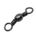 Fishing Barrel Swivels Rolling Ball Bearing Fishing Swivel with Solid Ring Fishing Tackle Hook Line Connector Copper with Stainless Steel