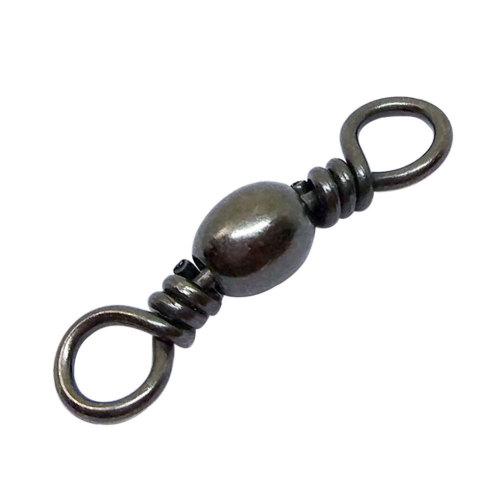 Fishing Barrel Swivels Rolling Ball Bearing Fishing Swivel with Solid Ring Fishing Tackle Hook Line Connector Copper with Stainless Steel
