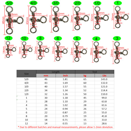 Fishing 3 Way Swivels Three Way Fishing Swivels Crossline Swivels Fishing Tackle Catfish Rig Swivels Surf Fishing Rig