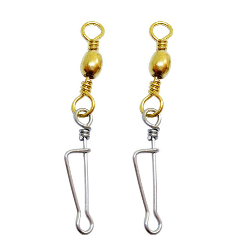 Fishing Barrel Swivel with Duolock Snap Stainless Freshwater Carp Fishing Lure Connector Fasklink Baits