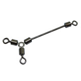3-Way Swivel Saltwater Fishing Rolling Swivel Connector Long Leg O-Shape Three Way Swivel Fishing Accessories Tackle