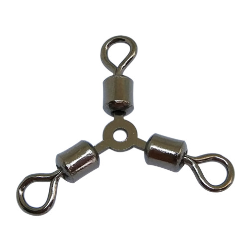 3-Way Swivels Three Way Fishing Swivel Tackle Saltwater Fishing Line Connectors Rolling Swivels Catfish Accessories