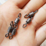 Fishing diamond eye impressed rolling swivels, Saltwater Swivels Fishing Tackles, Stainless Steel Swivels Barrel Fishing Swivels