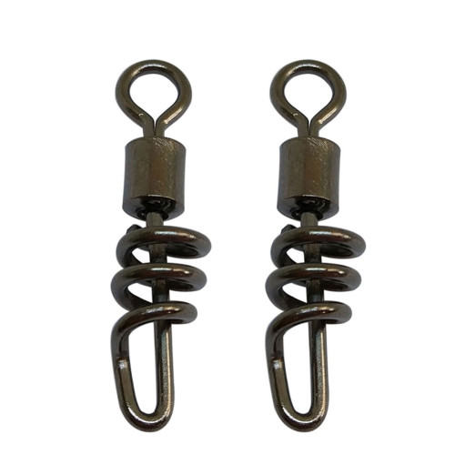 Fishing Corkscrew Swivels Snap Rolling Swivels Stainless Steel  Carp Barrel Swivel Saltwater Fishing Lure Connector