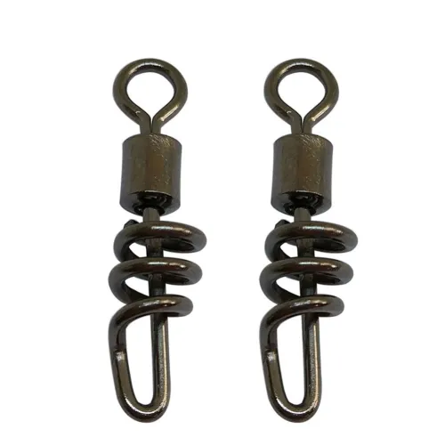 Fishing Corkscrew Swivels Snap Rolling Swivels Stainless Steel  Carp Barrel Swivel Saltwater Fishing Lure Connector
