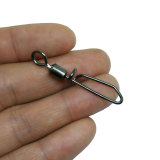 Fishing Swivels Snap Fast Line Lure Connector Stainless Steel Snap Clip Fishing Rolling Swivels Saltwater Fishing Quickly Change Line Accessories