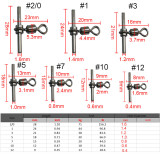 3 Way Swivels Fishing Tackle Cross Line Crimp Rolling Swivel Connector T-Shape Crimp Sleeve Swivel Fishing Saltwater