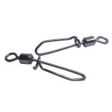 Fishing Swivels Snap Fast Line Lure Connector Stainless Steel Snap Clip Fishing Rolling Swivels Saltwater Fishing Quickly Change Line Accessories