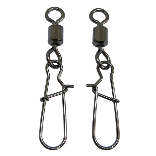 Fishing rolling swivels with duolock snap Fishing swivel Snap Lure Connector Quickly Change Lure Fishing Accessories