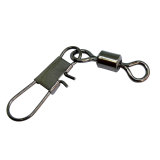 Fishing rolling swivels with interlock snap Fishing swivel Snap Lure Connector Solid Ring Swivel Fishing Accessories