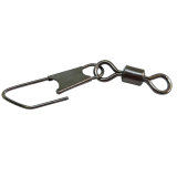 Fishing rolling swivels with safety snap  Fishing swivel Snap Lure Connector Solid Ring Swivels Fishing Accessories