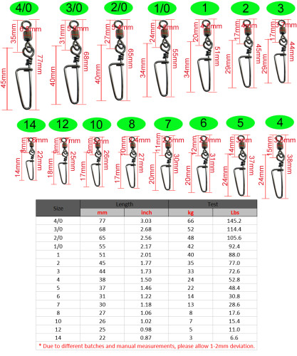 Fishing rolling swivels coast lock snap Fishing swivel Snap Lure Connector Quickly Change Lure Fishing Accessories