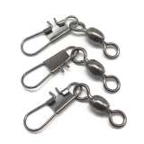 Stainless steel fishing crane swivel with interlock snap ,rated from 15lb to 125 lb