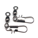 Stainless steel fishing crane swivel with interlock snap ,rated from 15lb to 125 lb