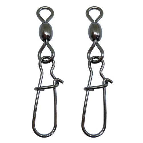 Stainless steel Fishing Crane swivel with Duo Lock snap ,rated from 15 LB TO 145 LB