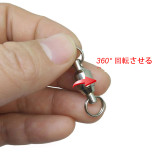 Stainless Steel Fishing Ball Bearing Swivels with Split Ring  Fishing Tackle,Rated from 30 LB TO 480 lb