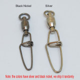 Stainless Steel Fishing Ball Bearing Swivels with Insurance Snap Fishing Tackle,Rated from 9kg-117kg