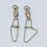 Stainless Steel Fishing Ball Bearing Swivels with Insurance Snap Fishing Tackle,Rated from 9kg-117kg