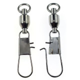 Fishing Ball Bearing Swivel Interlock Snap Stainless Steel Fishing Connector Freshwater Saltwater Fishing Trolling Bait Lure
