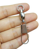 Fishing Ball Bearing Swivel Interlock Snap Stainless Steel Fishing Connector Freshwater Saltwater Fishing Trolling Bait Lure