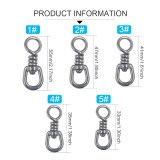 304 Stainless Steel Fishing Swivels with Solid Ring Heavy Duty Fishing Tackle,Rated from 70-185kg 154LB-400Lb