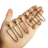 Stainless Steel Fishing Coastlock Snap Saltwater Freshwater Fishing Lure Connector ,rated from 7kg -1095kg  15LB -240 LB