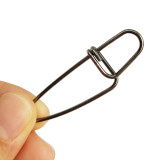 Stainless Steel Fishing Insurance  Snap Saltwater Freshwater Fishing Lure Connector ,rated from 5kg -85kg  11LB -187LB
